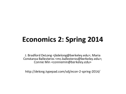 PowerPoint Presentation - Economics 1: Fall 2010