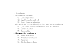 5.1 Introduction 5.2 Equilibrium condition 5.2.1 Contact potential 5.2