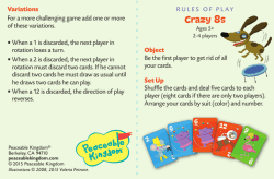 Crazy 8s - Peaceable Kingdom