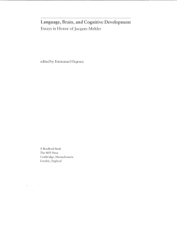 Language, Brain, and Cognitive Development