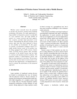 Localization of Wireless Sensor Networks with a Mobile Beacon