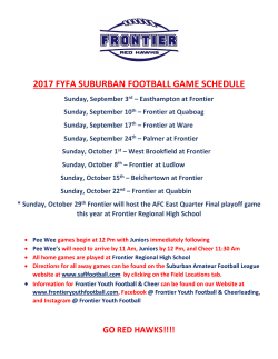 2017 fyfa suburban football game schedule