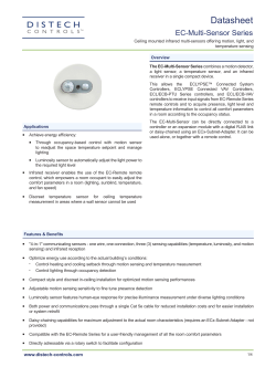 Datasheet - Distech Controls