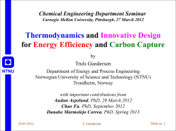 Thermodynamics and Innovative Design for Energy Efficiency and