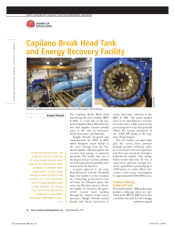 Capilano Break Head Tank and Energy Recovery
