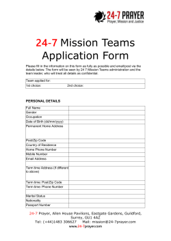24-7 Ibiza Teams Application Form - 24