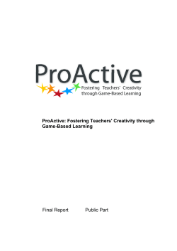 ProActive: Fostering Teachers` Creativity through Game