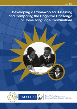 Developing a Framework for Assessing and Comparing