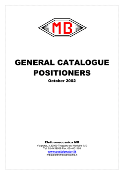 general catalogue positioners