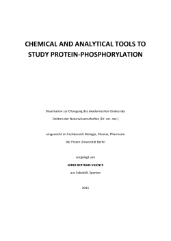 chemical and analytical tools to study protein