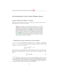 An introduction to the Aubry-Mather theory - IME-USP