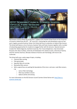 IEEE Sensors Council Summer School