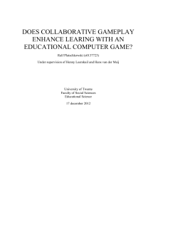 does collaborative gameplay enhance learing with an educational