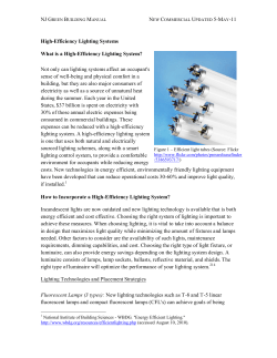 High-Efficiency Lighting Systems