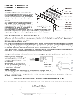 29267 XP 4 LED Roof Light Set #29268 XP 6