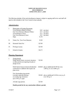 Administration - Town of Granite Falls