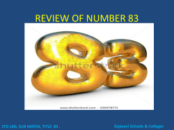 review of number 83 - Gajwani International School