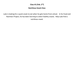 Nutritious Snacks Practice 2-2-15