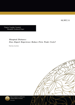 Does Export Experience Reduce Firm Trade Costs?