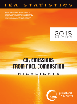 CO2 Emissions From Fuel Combustion Highlights 2013