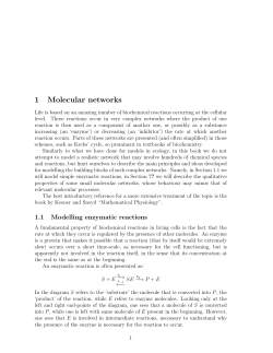1 Molecular networks