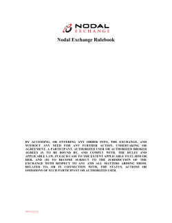 Nodal Exchange Rulebook