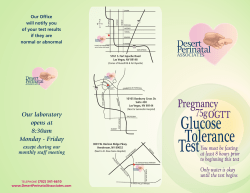 Glucose Tolerance Test - Desert Perinatal Associates