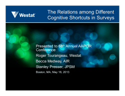 The Relations among Different Cognitive Shortcuts in