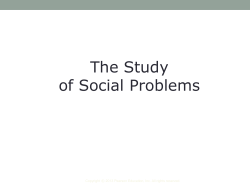 The Study of Social Problems