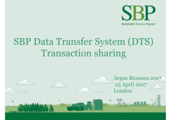 SBP Data Transfer System (DTS) Transaction sharing