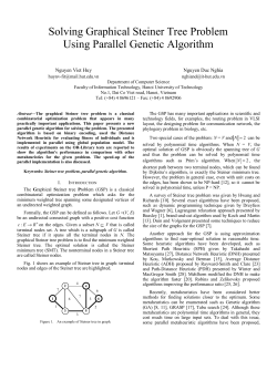 Solving Graphical Steiner Tree Problem Using Parallel Genetic
