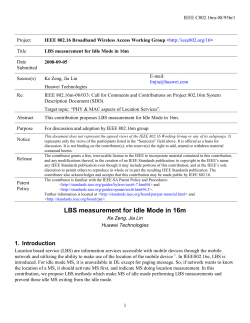 3. LBS Process for Idle Mode MS