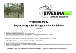 Stage 6 Syllabus Mapping Grid - Box Gum Grassy Woodlands Study