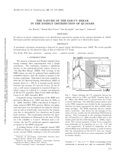 the nature of the far-uv break in the energy distribution of quasars