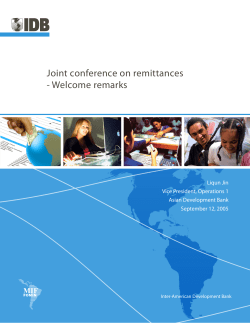 Joint conference on remittances