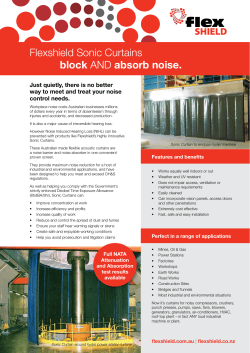 Flexshield Sonic Curtains block AND absorb noise.