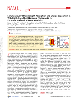 Simultaneously Efficient Light Absorption and Charge Separation in