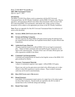 risk 2210&reg; dci&trade; floor rules