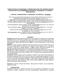 investigation of anaerobic fluidized bed reactor/ aerobic moving bed
