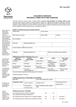 SSID No - Swindon LSCB
