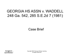 Georgia HS Assn v Waddell