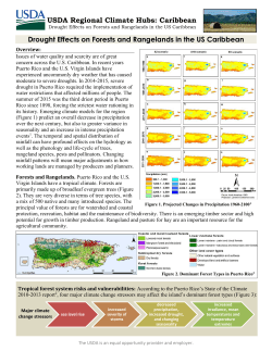 Drought Effects on Forests and Rangelands in the US Caribbean