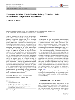 Passenger Stability Within Moving Railway Vehicles: Limits on