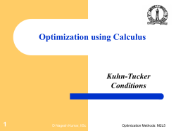 Optimization Techniques