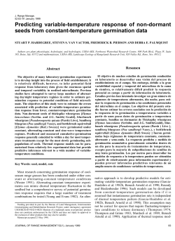 Predicting variable-temperature response of non