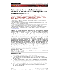 Temperature-dependent absorption and emission