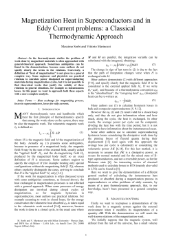 Magnetization Heat in Superconductors and in Eddy Current problems