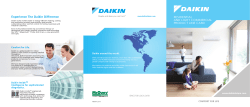 Experience The Daikin Difference