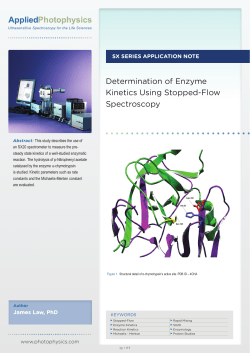 Determination of Enzyme Kinetics Using Stopped-Flow