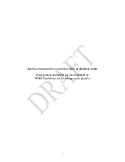 Bacillus thuringiensis israelensis (Bti)